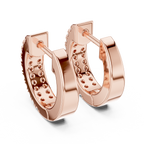Diamond Huggie Hoop Earrings
