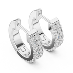 Diamond Huggie Hoop Earrings
