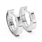 Diamond Huggie Hoop Earrings