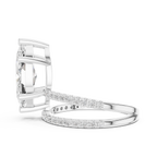 Mozow X engagement ring white gold side detail