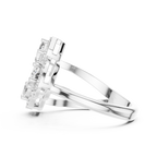 white gold statement ring modern style