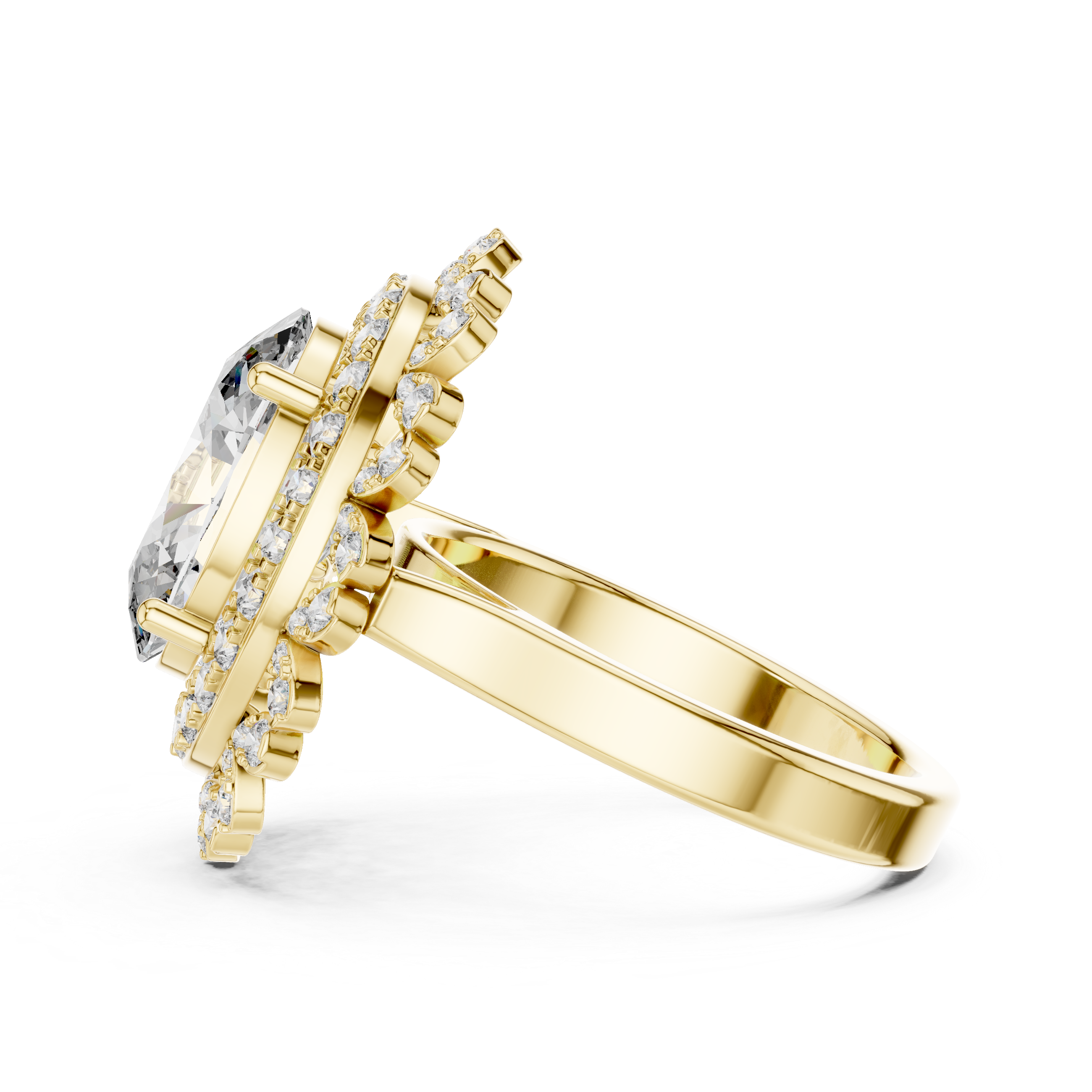 Royal Oval Halo Ring