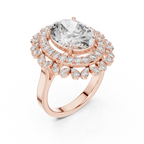 Royal Oval Halo Ring