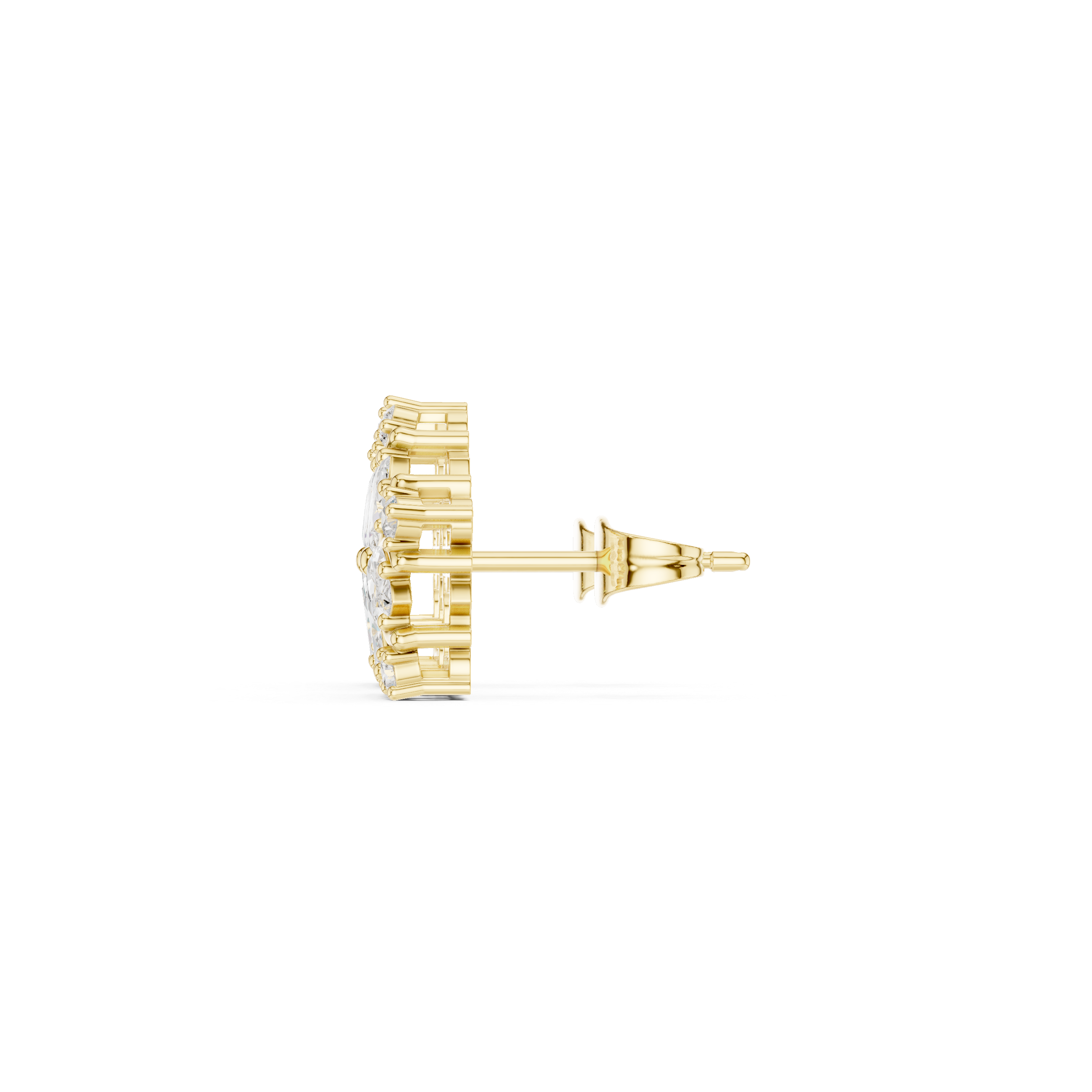 Royal Marquise Floral Stud Earrings