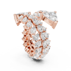 rose gold luxury ring angled perspective bold artistic look