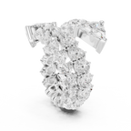 white gold statement ring angled view contemporary elegance