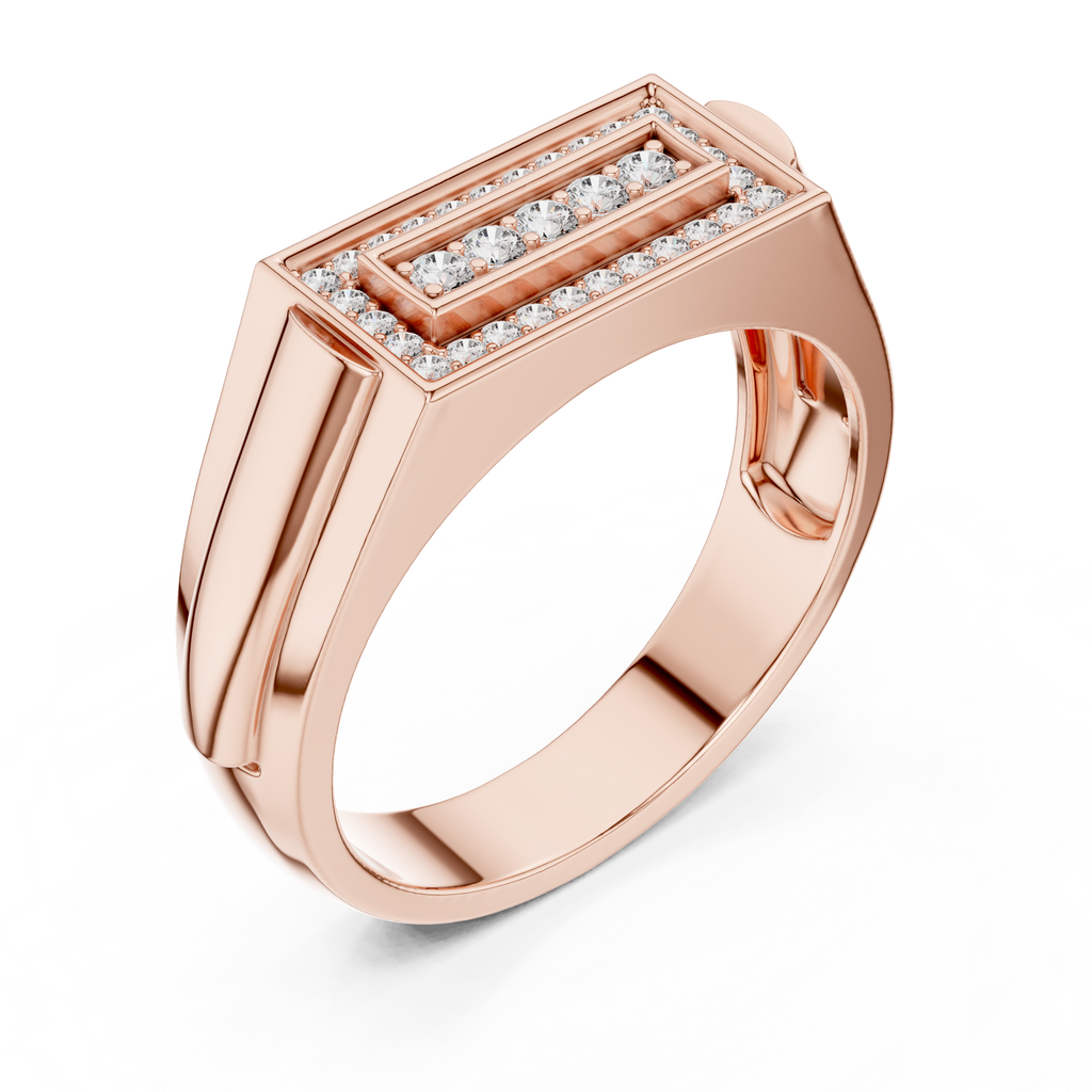 Rectangular Diamond Ring