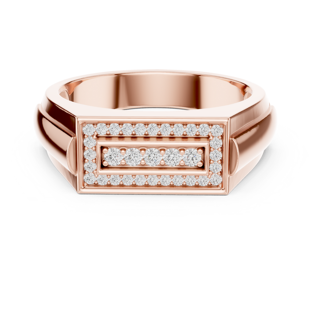 Rectangular Diamond Ring