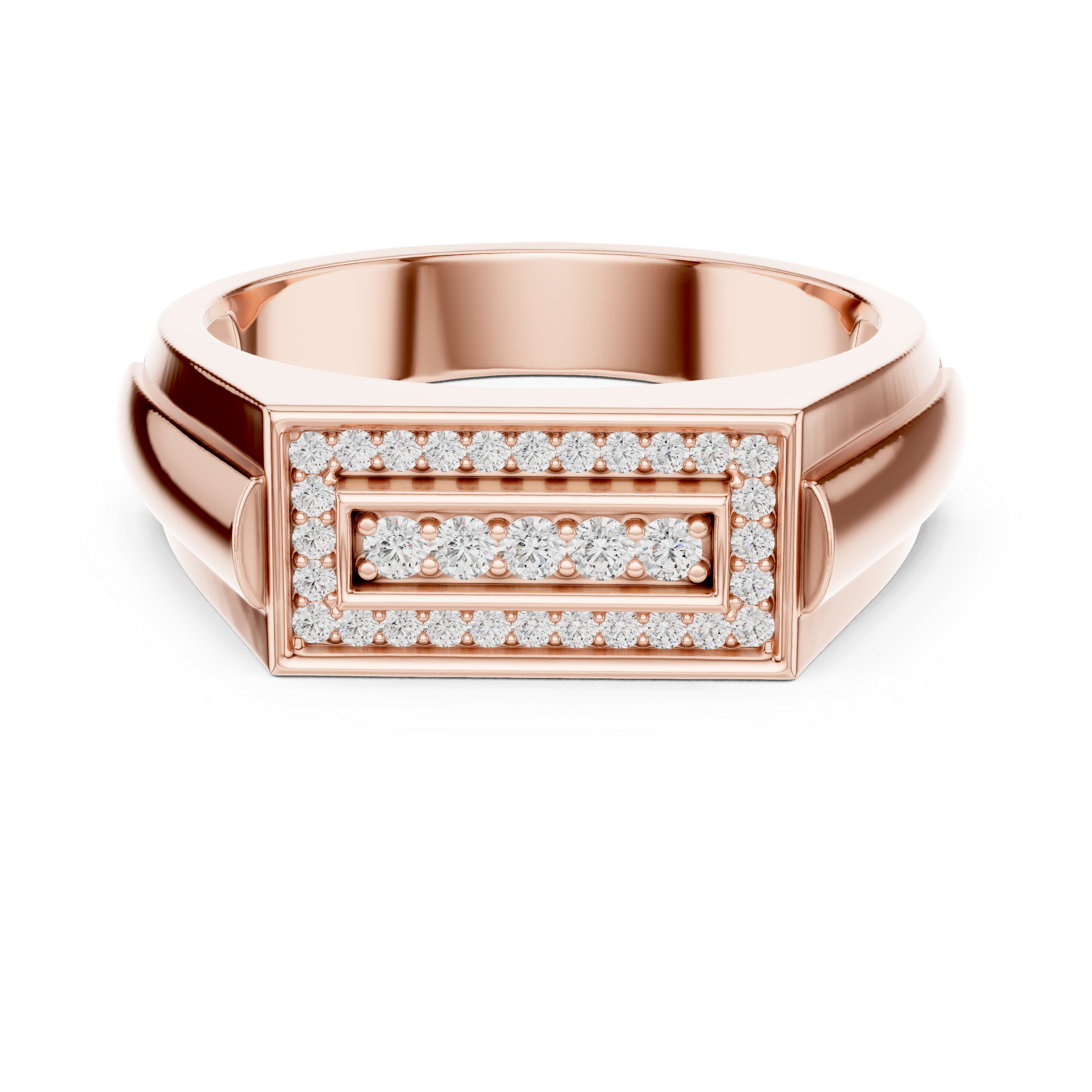 Rectangular Diamond Ring