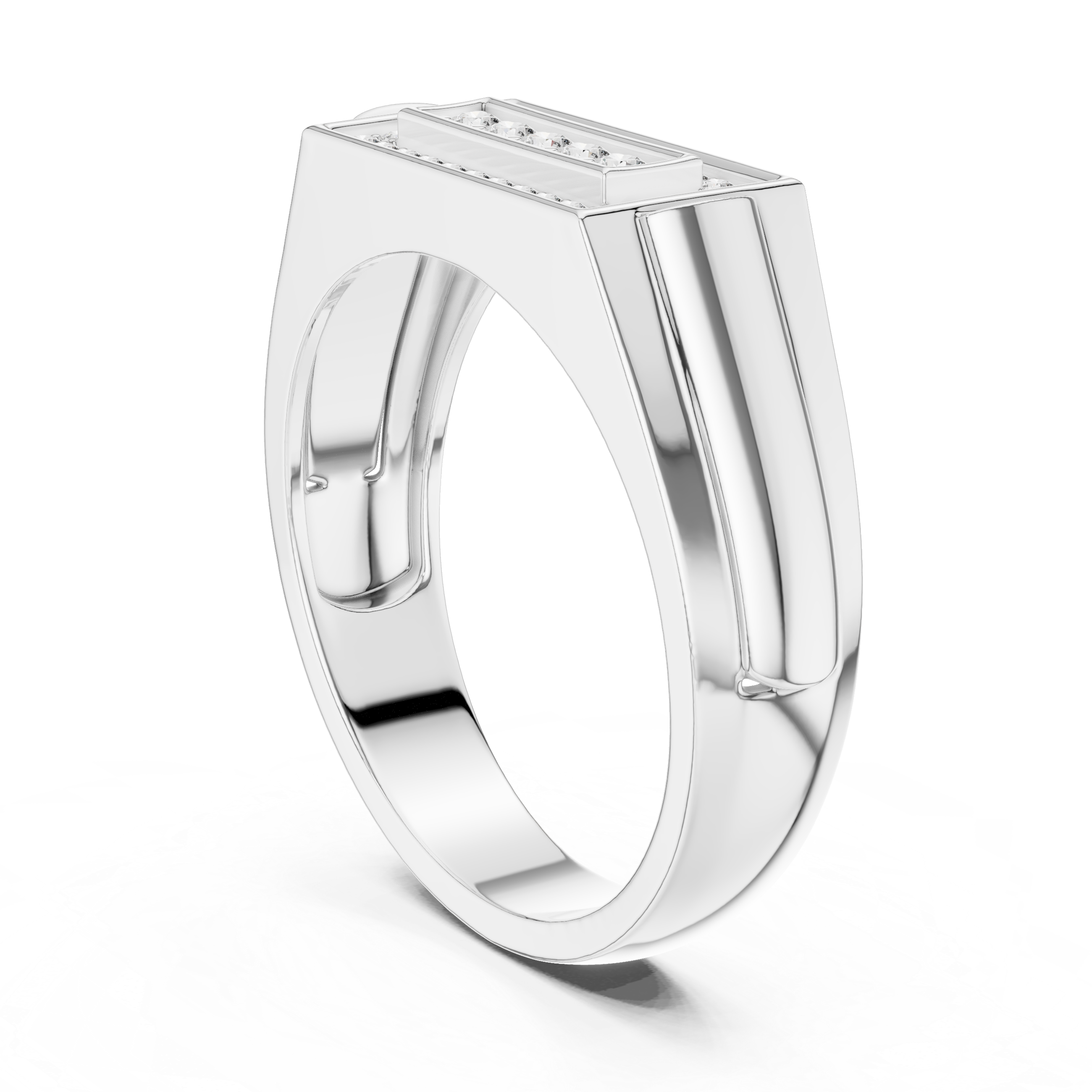 Rectangular Diamond Ring