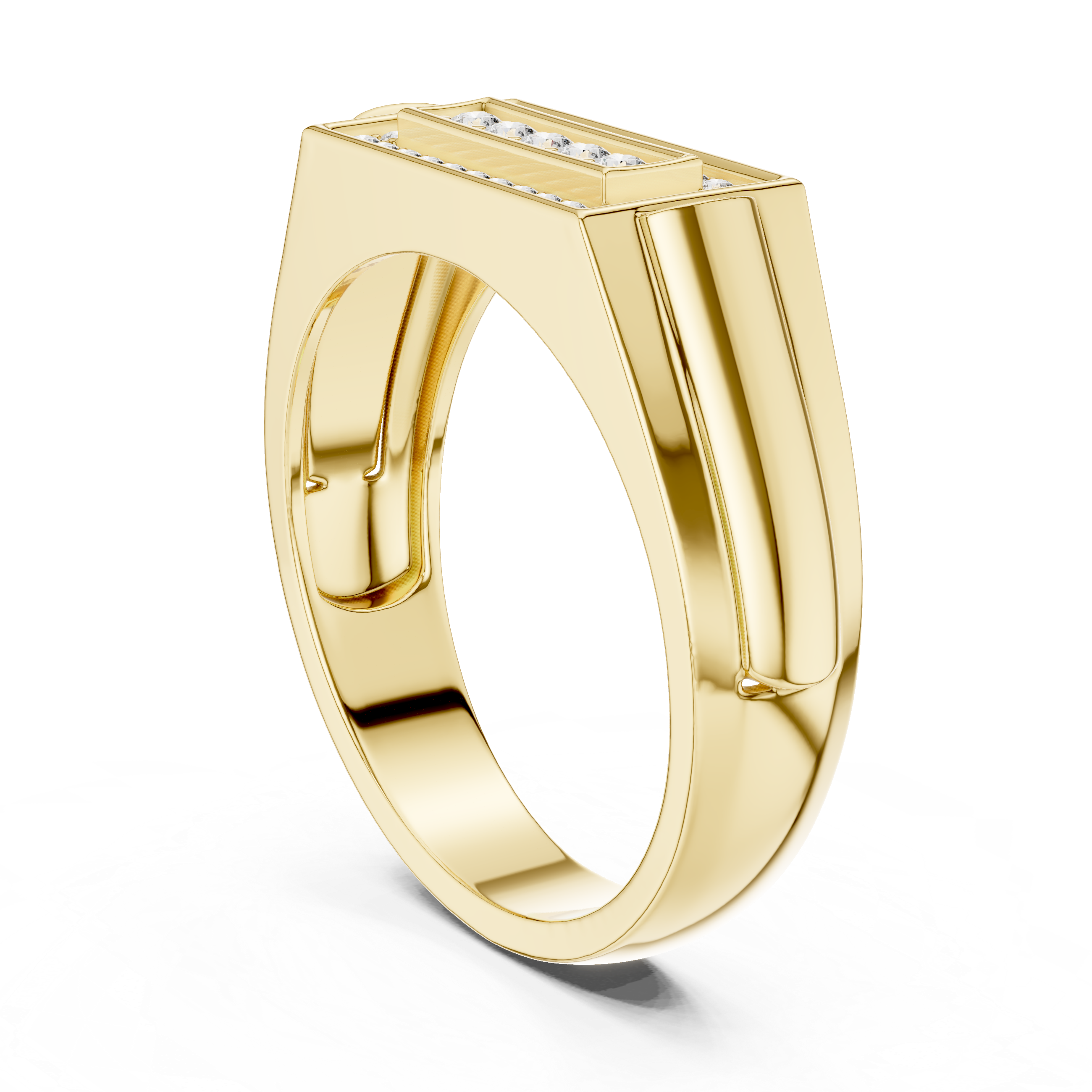 Rectangular Diamond Ring