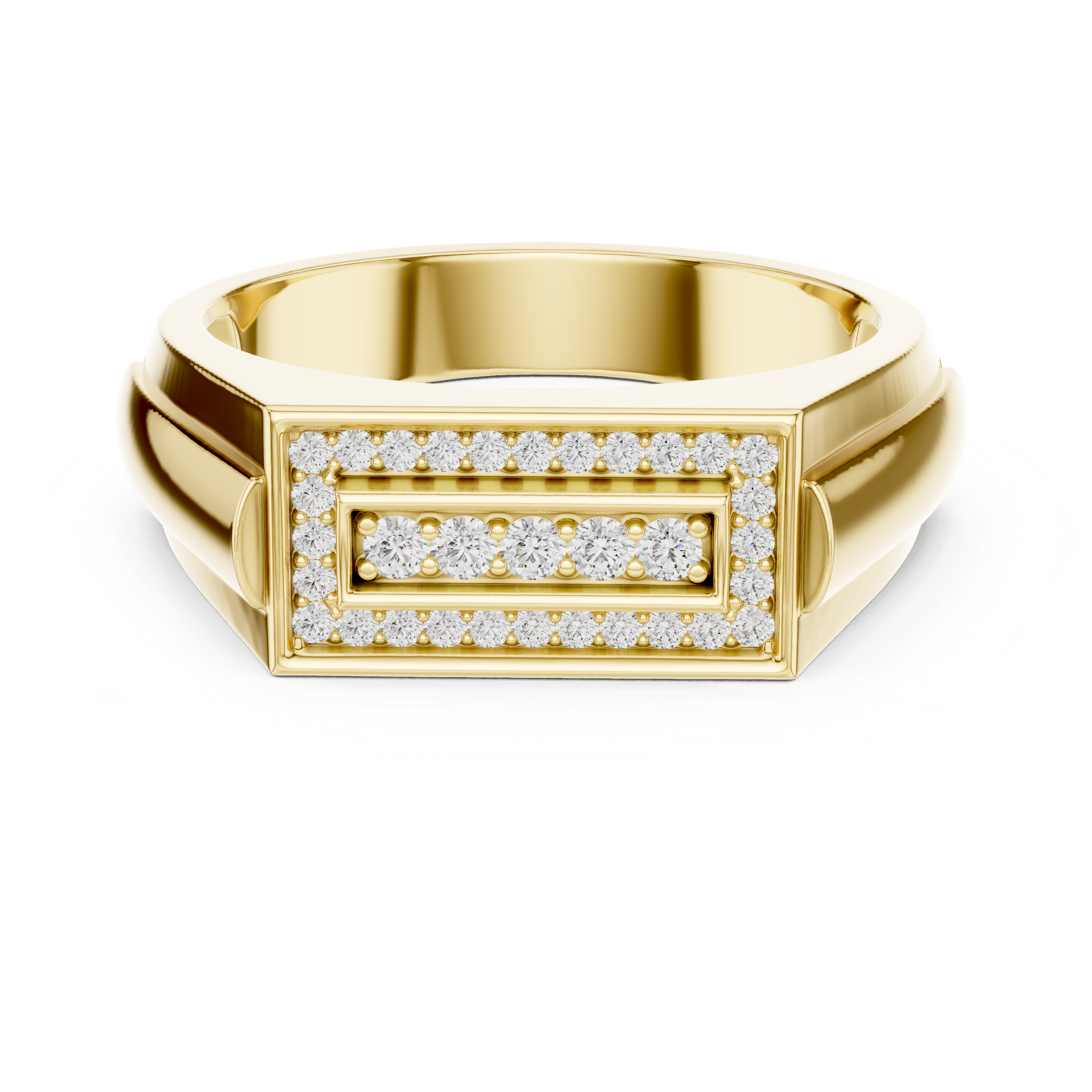 Rectangular Diamond Ring