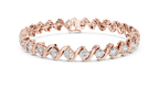 Round Wave Tennis Bracelet