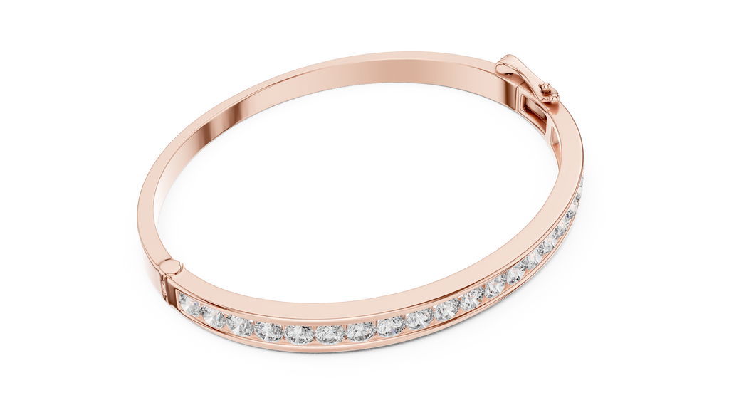 rose gold bracelet close up fine detailing luxury finish