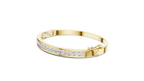 yellow gold minimal nail bracelet top view premium finish jewellery