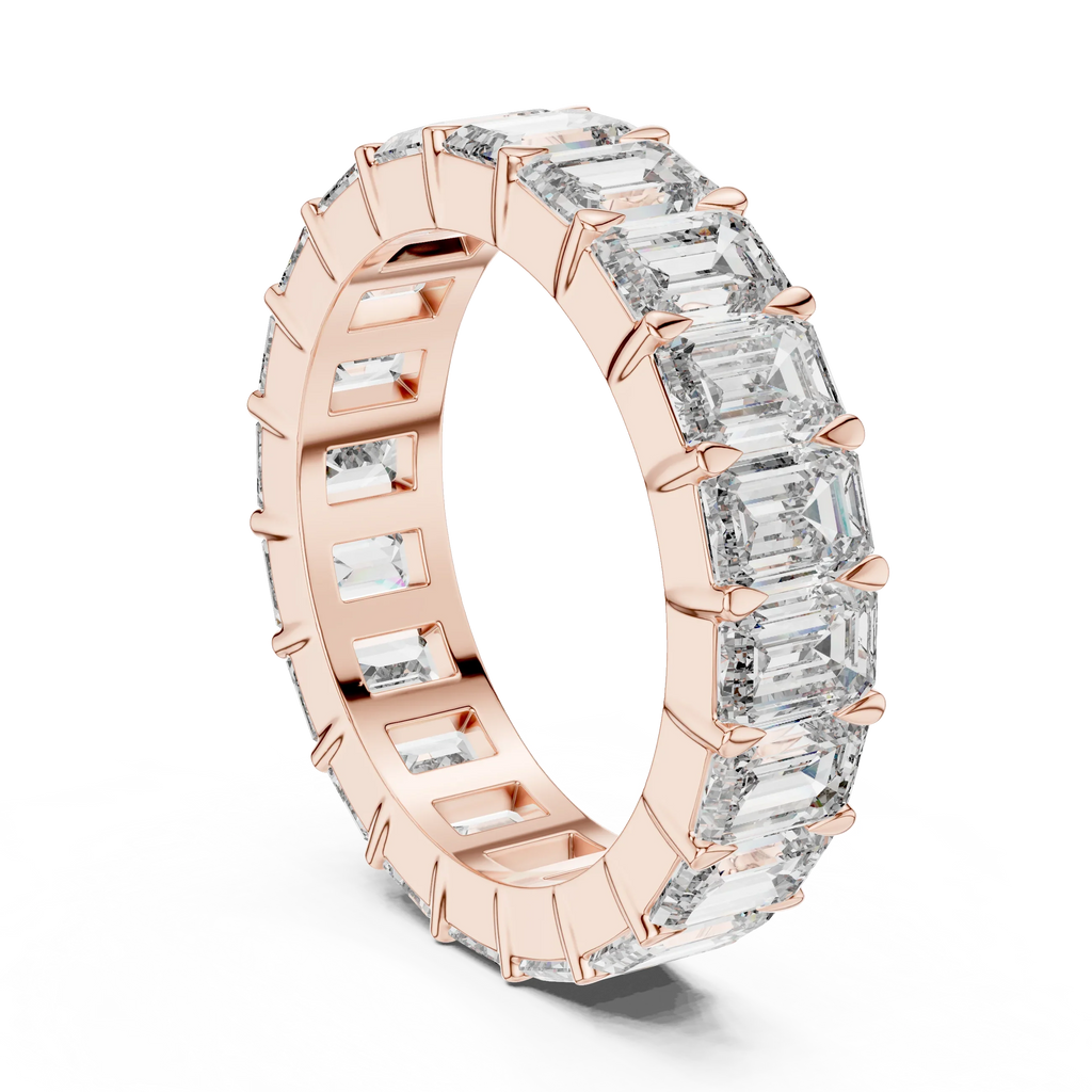Emerald Cut Eternity Band