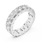 Emerald Cut Eternity Band