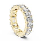 Emerald Cut Eternity Band