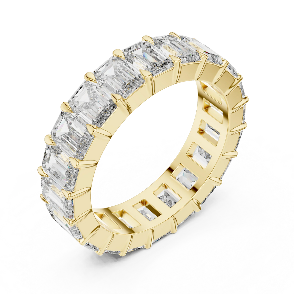 Emerald Cut Eternity Band