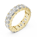 Emerald Cut Eternity Band
