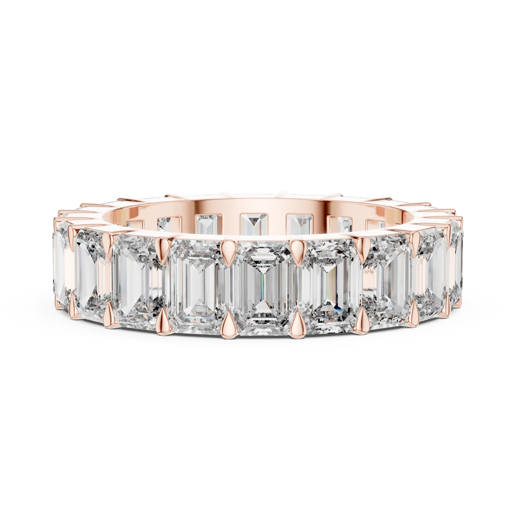 Emerald Cut Eternity Band
