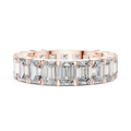 Emerald Cut Eternity Band