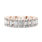 Emerald Cut Eternity Band