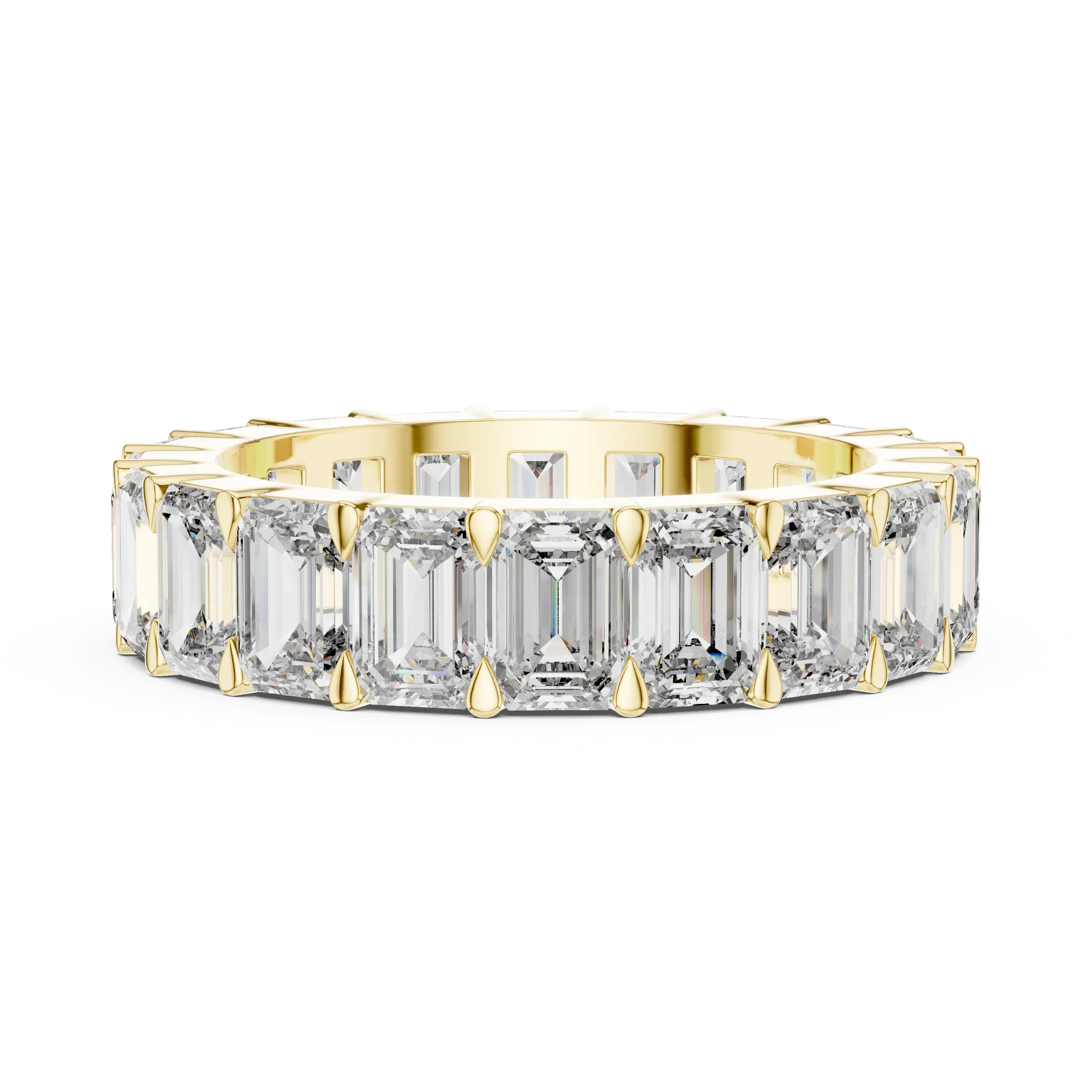 Emerald Cut Eternity Band