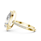 Pear Cut Halo Ring
