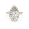 Pear Cut Halo Ring