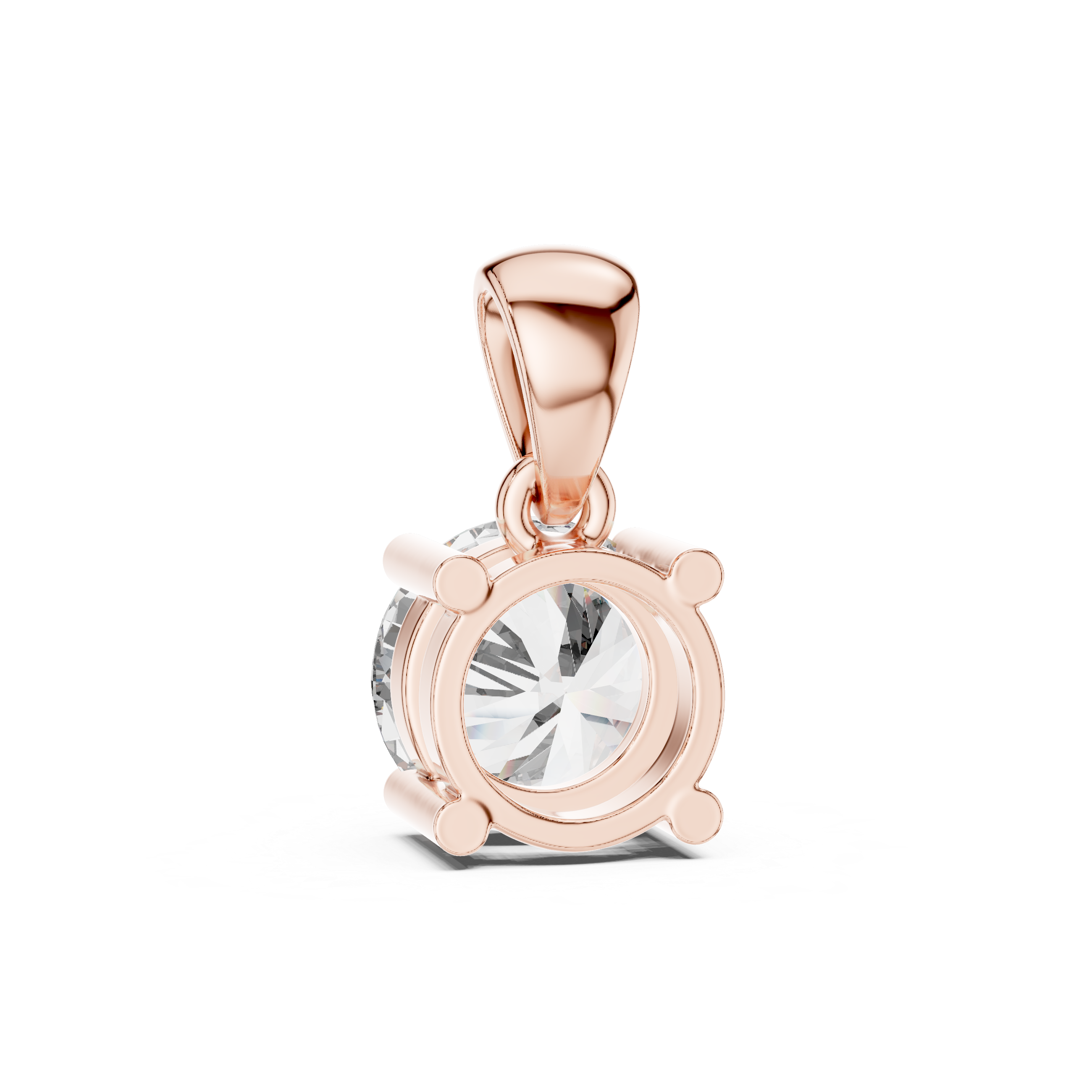 rose gold pendant backside clean polish structure