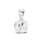 white gold pendant back structure minimal design