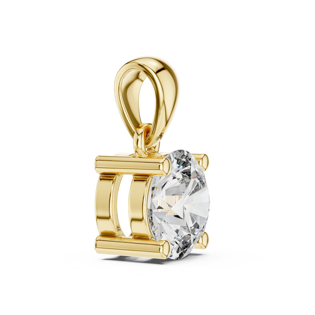 Round Solitaire Pendant