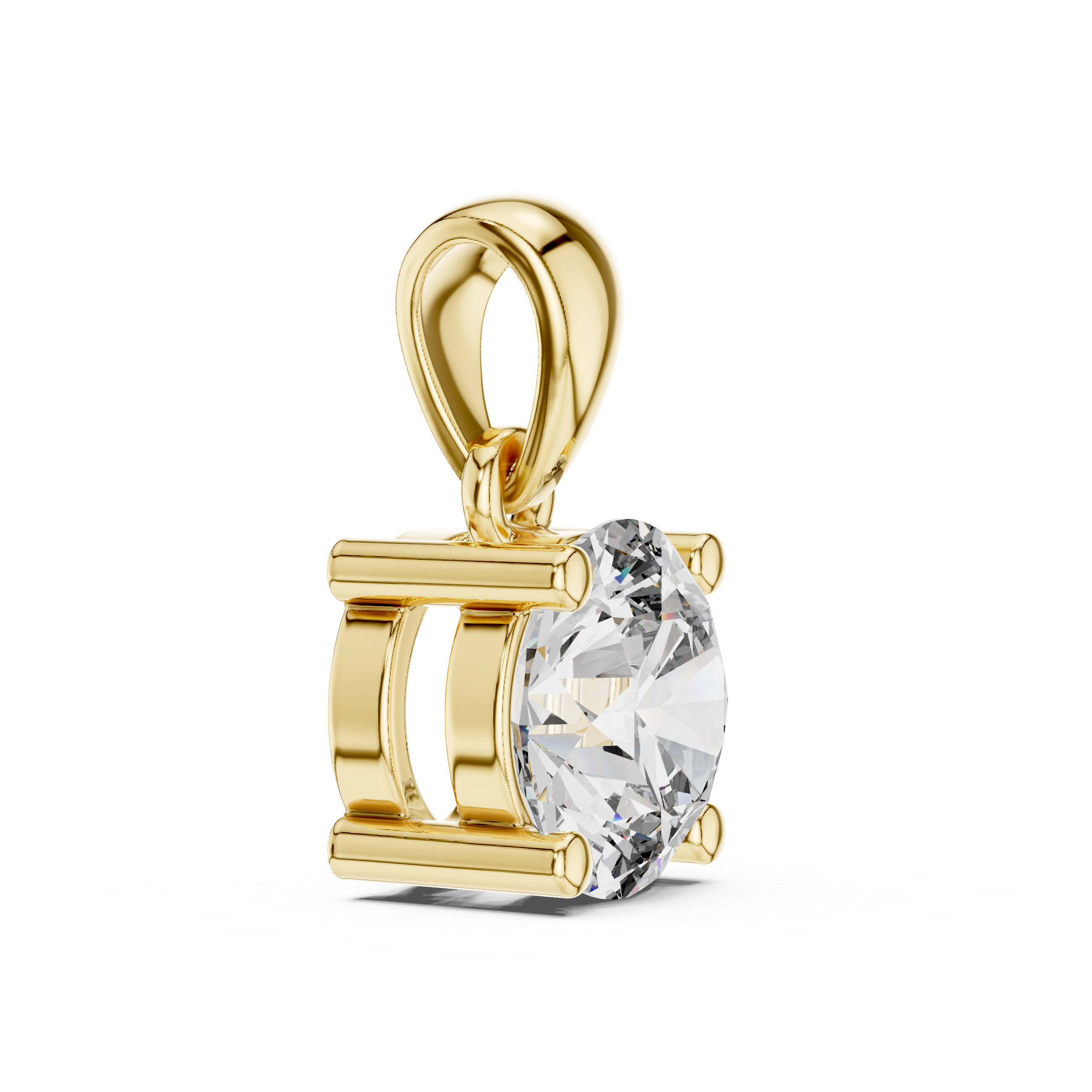 Round Solitaire Pendant