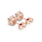 rose gold earrings back screw locking view