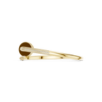 Luxury yellow gold nail bracelet with moissanite stones side angle men bracelet