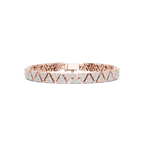 designer triangle bracelet side profile view