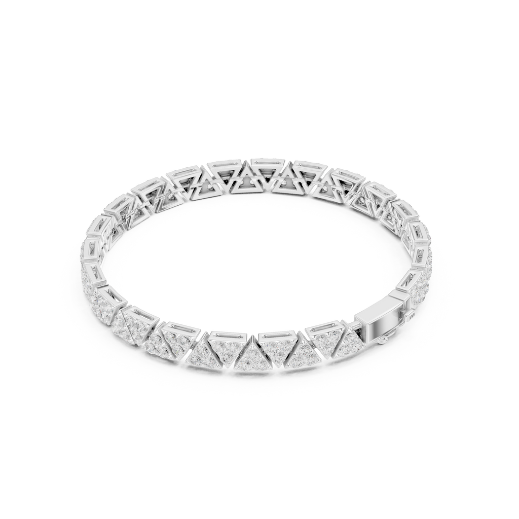 Diamond eternity ring on a white background