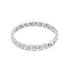 Diamond eternity ring on a white background