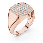 rose gold mens ring angled perspective luxury bold look