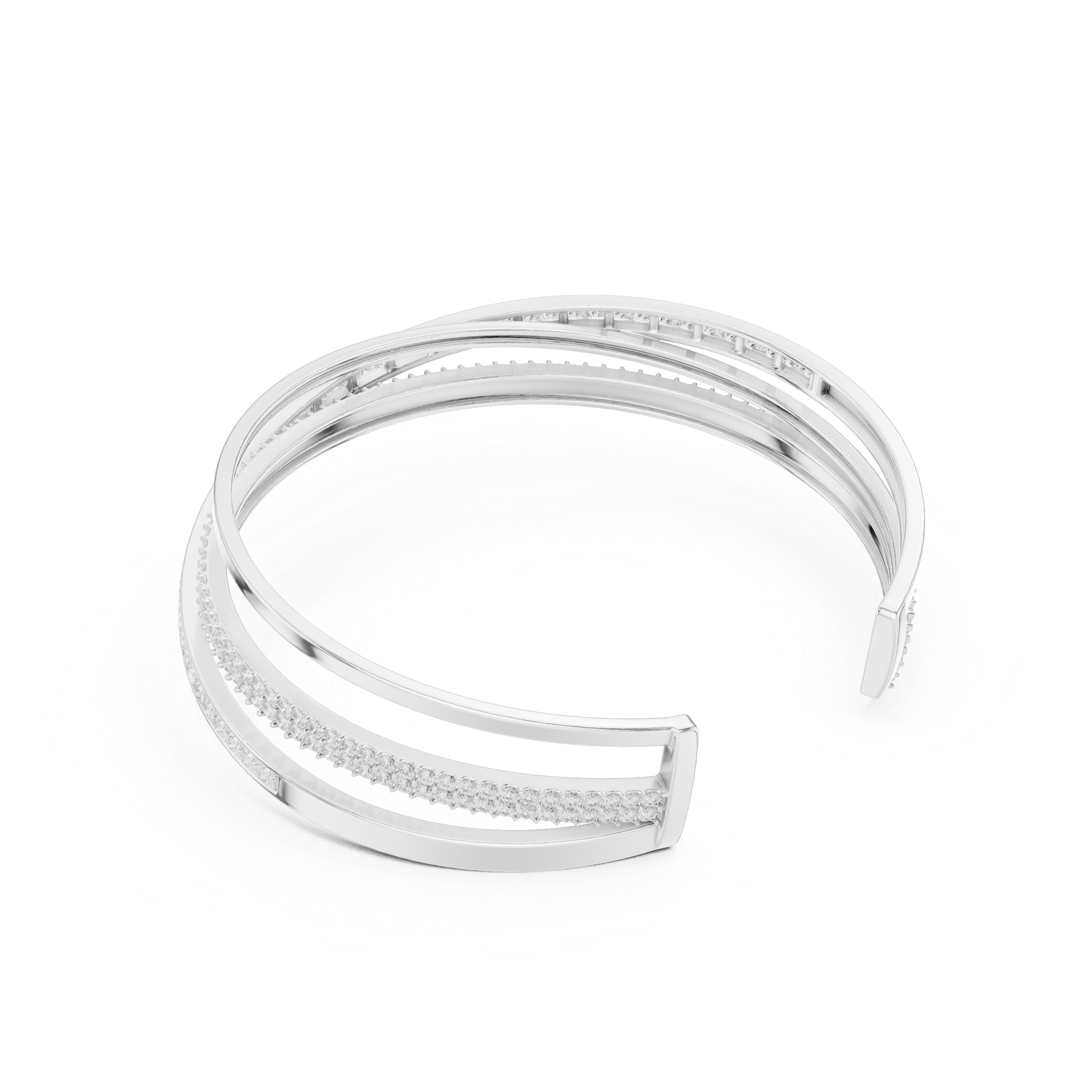 elegant white cuff bracelet luxury look