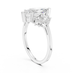 Marquise Solitaire Cluster Ring