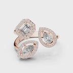 360 rotation multi shape cluster ring