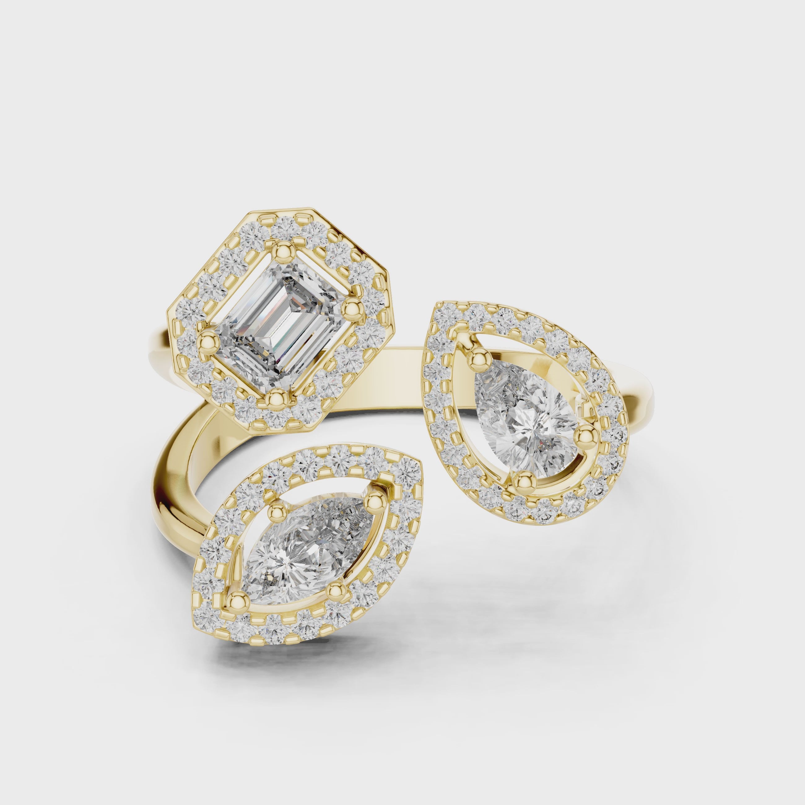 360 view designer cluster ring