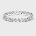 White gold 6.45 ct moissanite tennis bracelet full rotation video
