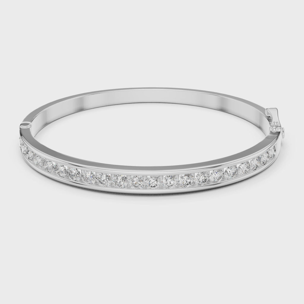 360 showcase of premium mozow x bracelet with moissanite brilliance