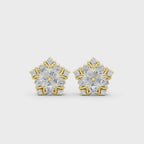 Royal Marquise Floral Stud Earrings