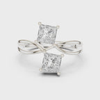 360 rotation toi et moi ring full sparkle