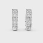 Diamond Huggie Hoop Earrings