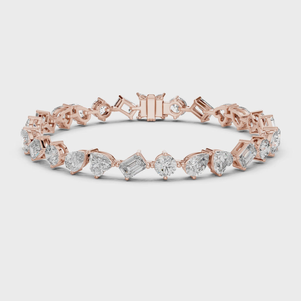 Rose gold designer bracelet 360 spin showcasing premium craftsmanship